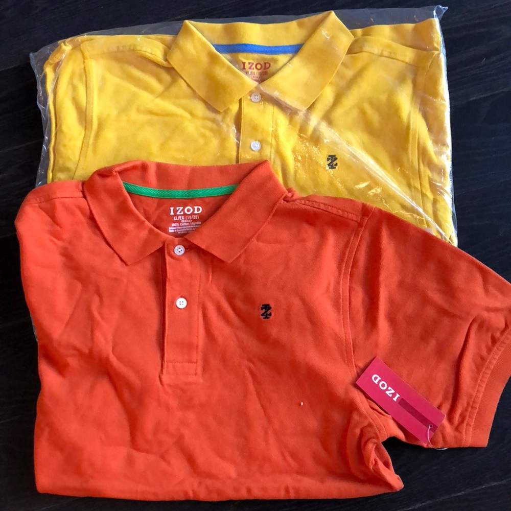 XL Men’s short sleeve polo shirts (IZOD)
